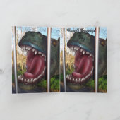 モーガンの名前、ロゴ、恐竜のバースデー・カード カード (内部)