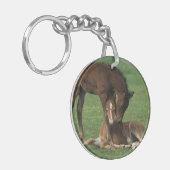 モーガンの子馬の遊ぶこと キーホルダー (正面左)