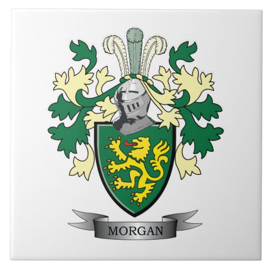 モーガンの家紋の紋章付き外衣 タイル (正面)