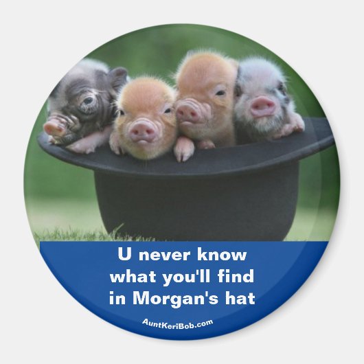 モーガンの帽子 マグネット (正面)