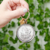 モーガンの1ドル銀貨 キーホルダー (手)