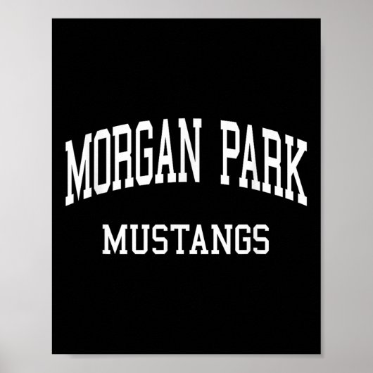 モーガンパークハイスクールHsシカゴIlレトロスポーツ ポスター (正面)