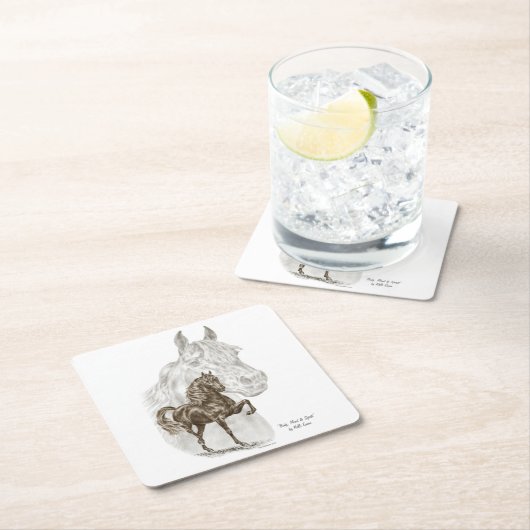 モーガンホースアート スクエアペーパーコースター (インサイチュ)