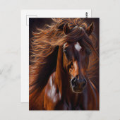 モーガンホース油絵を描 ポストカード (正面/裏面)