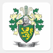 モーガン家紋コートオブアームズ スクエアシール (正面)