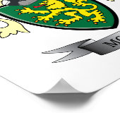 モーガン家紋コートオブアームズ ポスター (角)