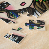 "モーガン"は馬のパズルハナリンを大事にし、 ジグソーパズル (側面)