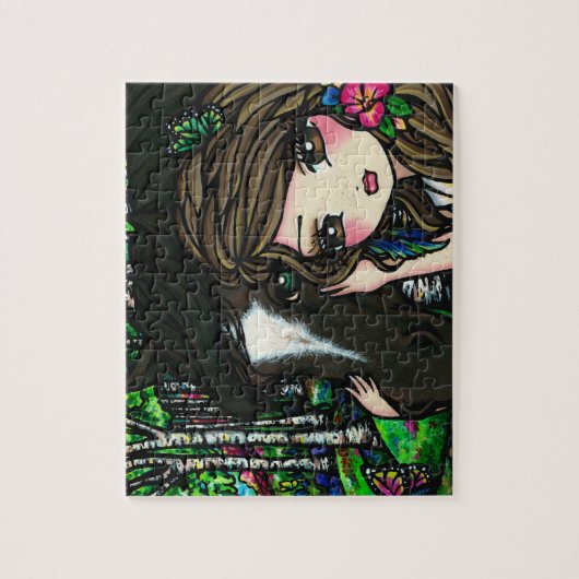 "モーガン"は馬のパズルハナリンを大事にし、 ジグソーパズル (縦)