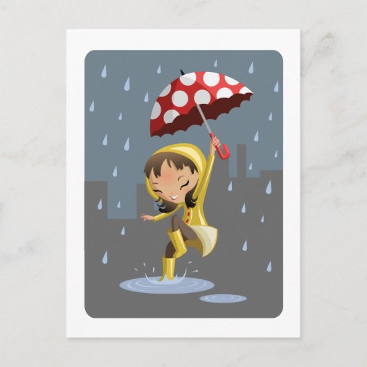 モーガン・イン・ザ・レイン ポストカード (正面)