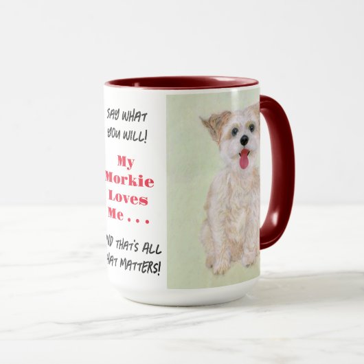 モーキーは大きなマグを言う マグカップ (正面右)