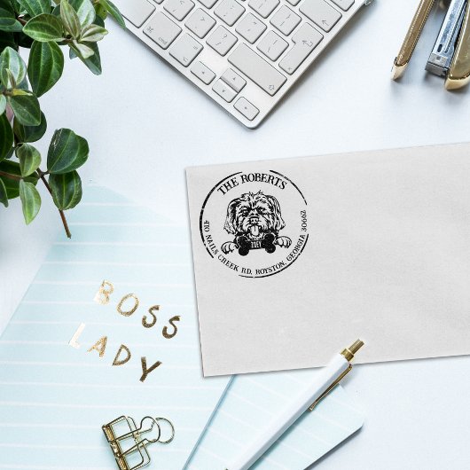 モーキードッグファミリー差出人住所 ラバースタンプ