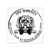 モーキードッグファミリー差出人住所 ラバースタンプ (インプリント)