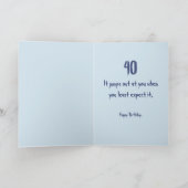 モーキードッグ「悲鳴」 40おもしろい誕生日カード カード (内部)