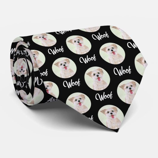 モーキーブラックタイラウンドイメージ ネクタイ (ロール)