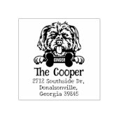 モーキー・ドッグ差出人住所、 ラバースタンプ (インプリント)