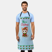 モークリスマス エプロン (着用した状態)