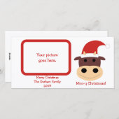 モークリスマス!休日の贈り物とカード シーズンカード (正面/裏面)