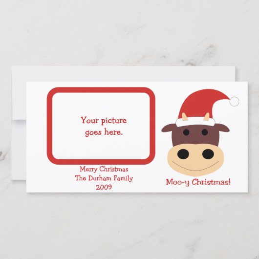 モークリスマス!休日の贈り物とカード シーズンカード (正面)