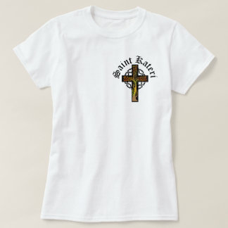 モーク伝統的のリリー・オブ・カトリックのシャツ Tシャツ