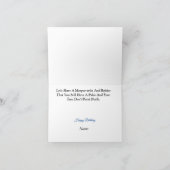 モーグおもしろいー足指とラベル誕生日カード カード (内部)