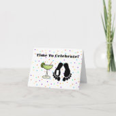 モーグおもしろいー足指とラベル誕生日カード カード (正面)