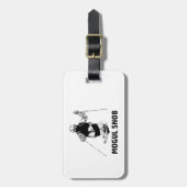 モーグルスキースヌブ ラゲッジタグ (正面縦)