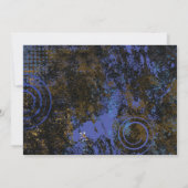 モーゲンデイビッドサーキュラースターバー（ユダヤ教の）バル・ミツバー招待状 招待状 (裏面)