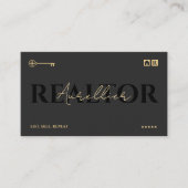 モーゲージエレガントブローカー不動産仲介業者鍵スクリプトRealty 名刺 (正面)