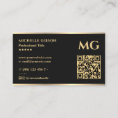 モーゲージブローカーハミニマルウス不動産仲介業者ブラック 名刺 (裏面)