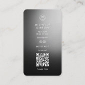 モーゲージミニマルブローカー不動産仲介業者グレービジネスカード コーリングカード (裏面)