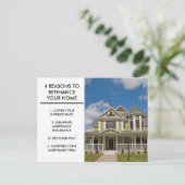 モーゲージ会社ホームリファイナンス理由マーケティング ポストカード (スタンド正面)