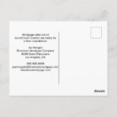 モーゲージ会社リファイナンスあなたのホームマーケティング ポストカード (裏面)