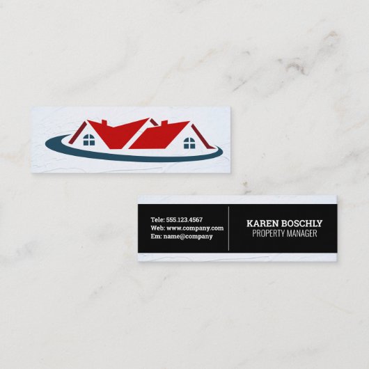 モーゲージ実在ハウスエステート スキニー名刺 (正面/裏面)