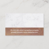 モーゲージ実在ハウスエステート |大理石 名刺 (裏面)