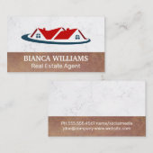 モーゲージ実在ハウスエステート |大理石 名刺 (正面/裏面)
