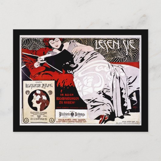 モーザー・コロ1900 - Lesen Sie - "読Me" ポストカード (正面)