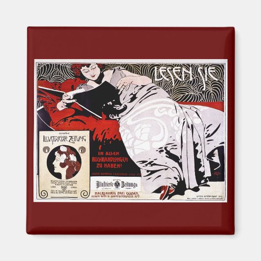 モーザー・コロ1900 - Lesen Sie - "読Me" マグネット (正面)