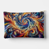 モーショカラフルン抽象芸術アート アクセサリーポーチ (裏面)