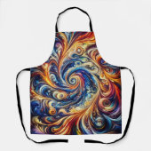 モーショカラフルン抽象芸術アート エプロン (正面)