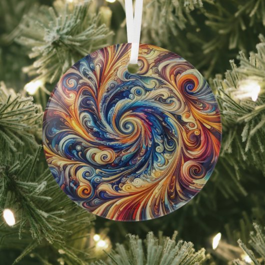 モーショカラフルン抽象芸術アート ガラスオーナメント (インサイチュ)