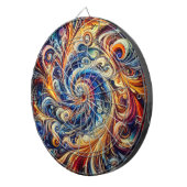 モーショカラフルン抽象芸術アート ダーツボード (正面右)