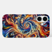 モーショカラフルン抽象芸術アート Case-Mate iPhoneケース (裏面 (横))