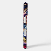 モーショカラフルン抽象芸術アート Case-Mate iPhoneケース (裏面 / 右)