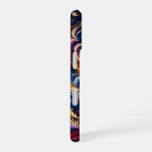 モーショカラフルン抽象芸術アート iPhone 16ケース (右側面)
