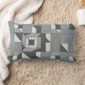 モーションのシンメトリ：ジオメトリパターンの勉強 ランバークッション (ブランケット)