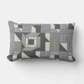 モーションのシンメトリ：ジオメトリパターンの勉強 ランバークッション (正面)