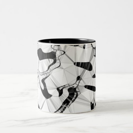 モーションの白黒2トーンマグ ツートーンマグカップ (中央)