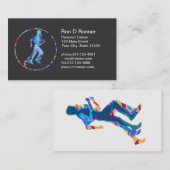 モーションアートのランナー 名刺 (正面/裏面)