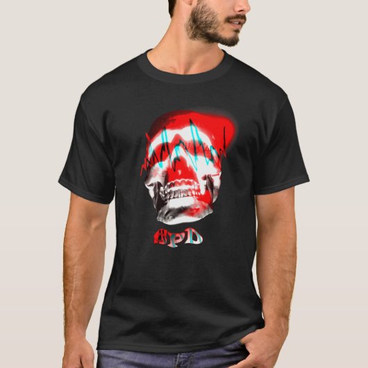 モーションウェーブ周波数ドクロ Tシャツ (正面)