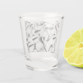 モーションショットガラスの白黒 ショットグラス (裏面)